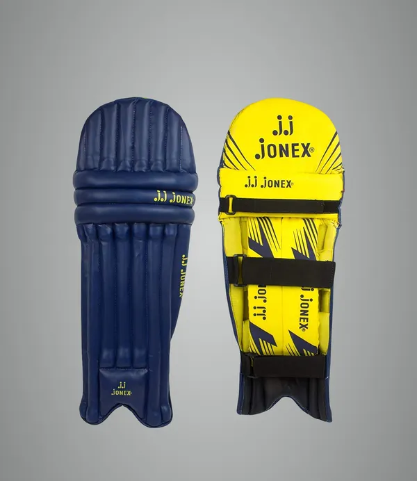 JJ_JONEX_Cricket_Leg_Guard_(Yellow_Navy),_Multicolor