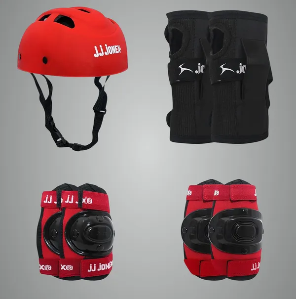 JJ_JONEX_Black-Red_Multi_Sport_Gear_Helmet_Elbow_Guards_Knee_Caps_&_Hand_Gloves_Set_For_Children_(5-16_Years)