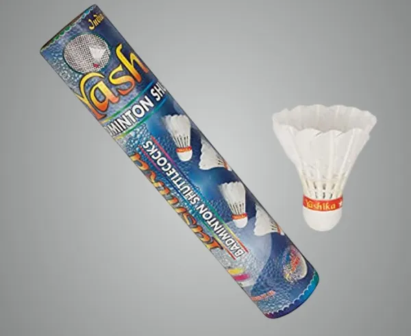 JJ_JONEX_Feather_Shuttlecock_(Pack_Of_6),_White,_M,_Durable_Nylon_Shuttlecocks_For_Recreational_Play