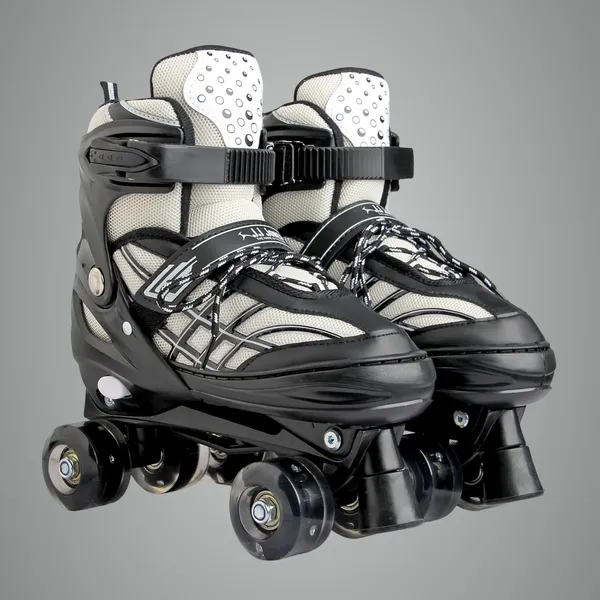 JJ_JONEX_Black_Skates_Roller_Skates_For_Girls_And_Boys_|_Medium_Sizes_Adjustable_Roller_Skates_With_Light_Up_Wheels_For_Men_And_Women_Indoor_Outdoor_|_500_Adjustable_Roller_Skates_|_Black_|