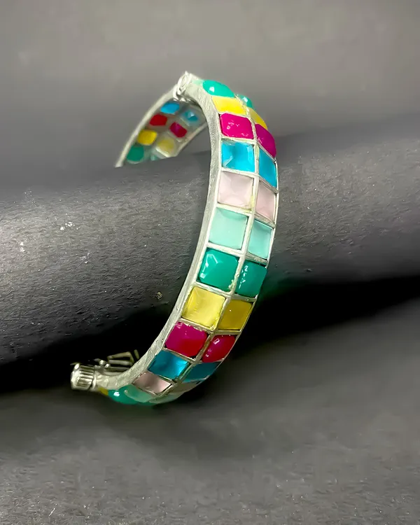 Rainbow_Mosaic_Kada_Bracelet