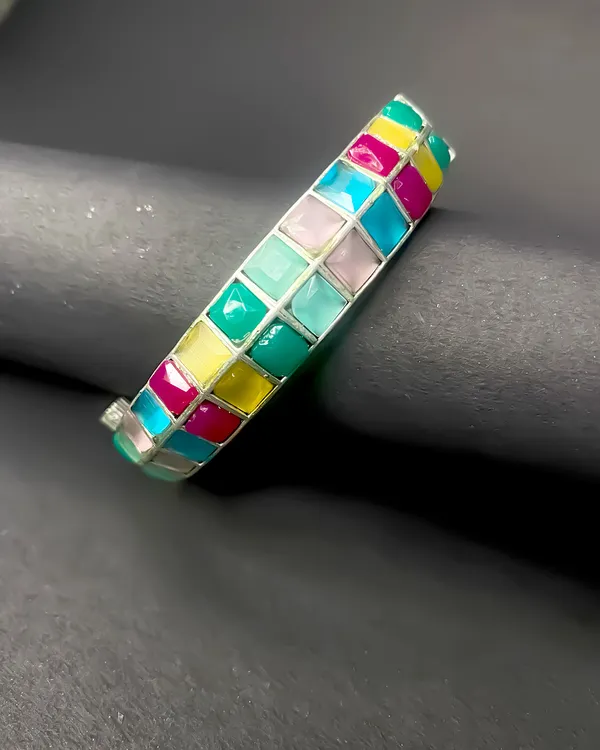 Rainbow_Mosaic_Kada_Bracelet