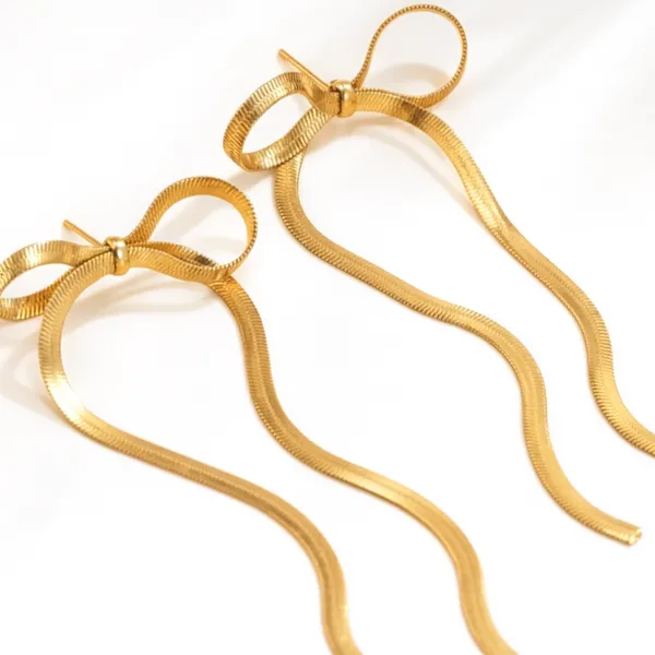 Elegant_Bowknot_Pendant_Snake_Chain_Necklace_Bracelet_&_Earring_Set