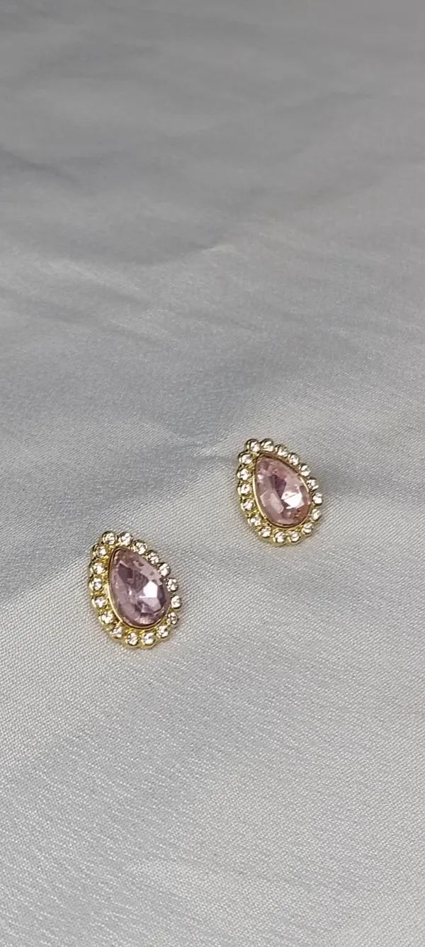 Blush_Teardrop_Elegance_Studs_Earrings