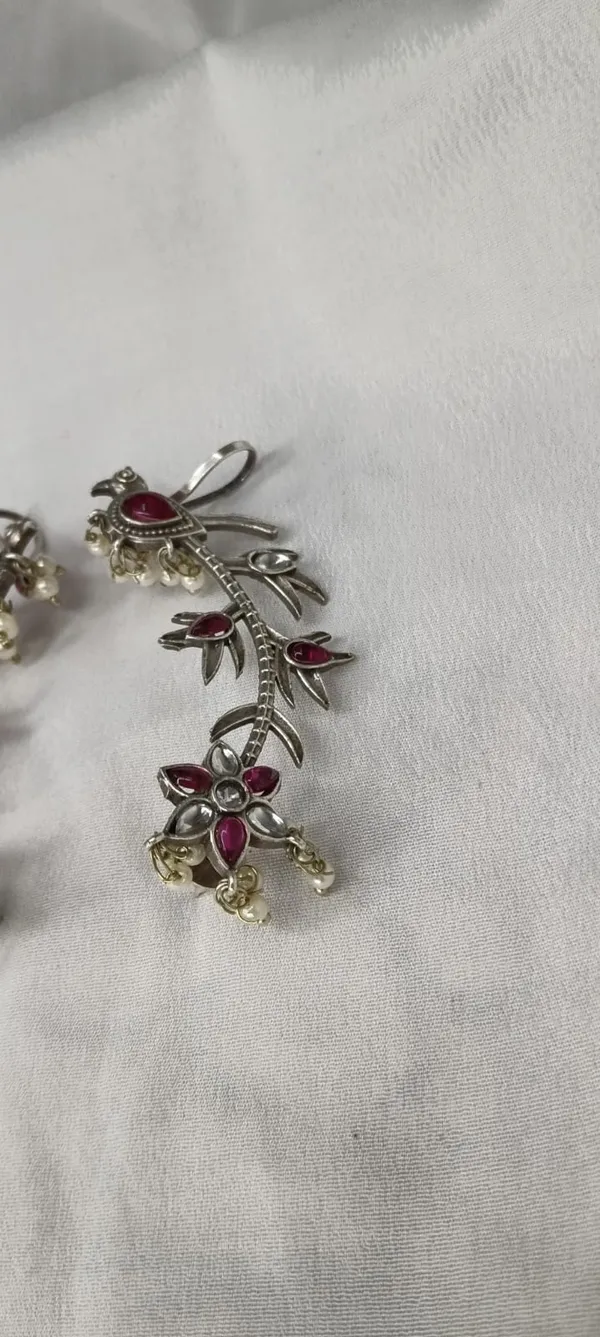 Gulab_Pushp_Ear_Cuff_Oxidised_Earring_[Variable-2]