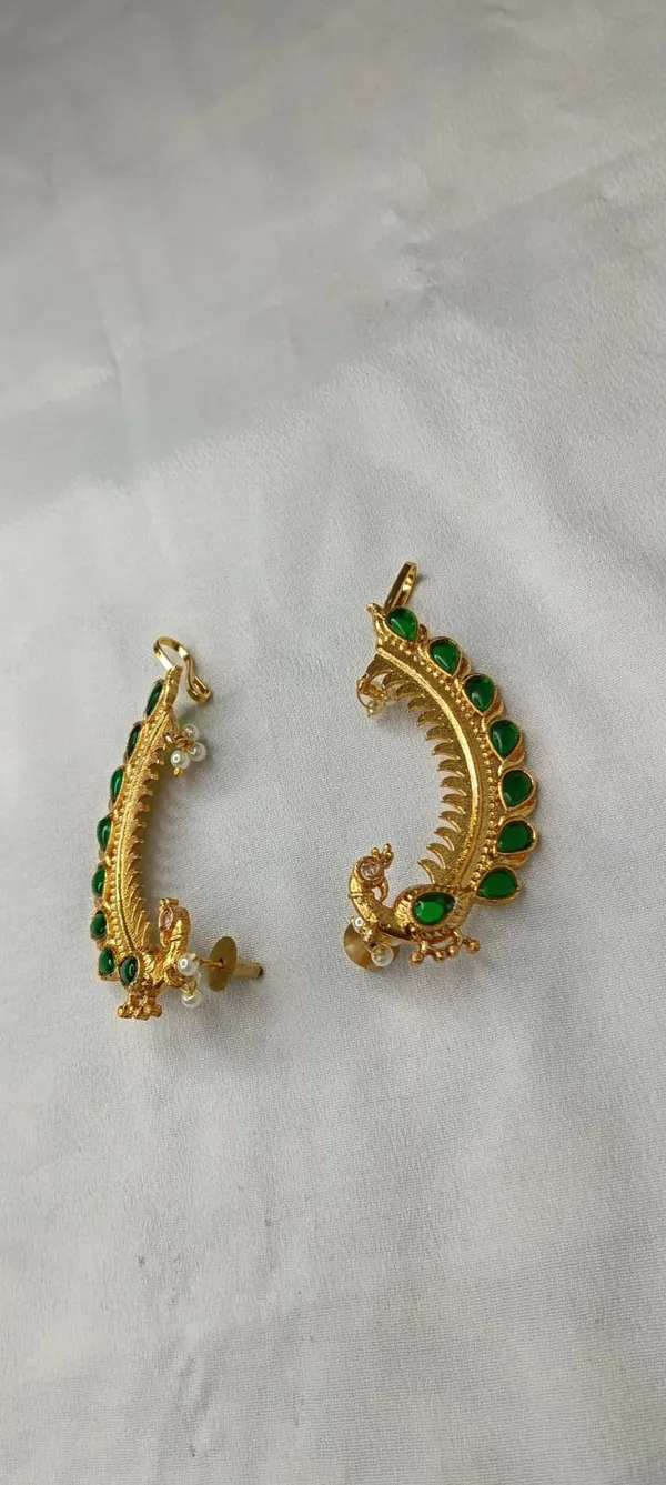 Mayura_Ratna_Earcuff_Earrings_(Variable-3)