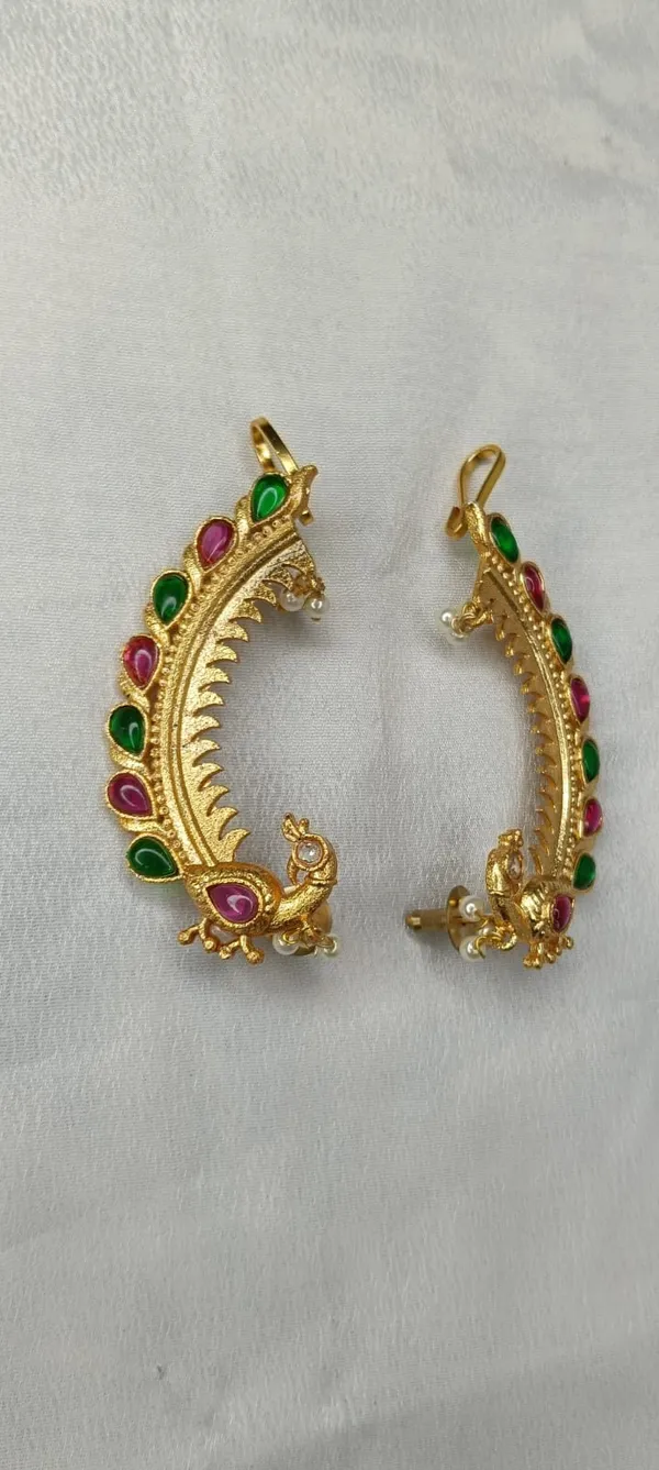 Mayura_Ratna_Earcuff_Earrings_(Variable-1)