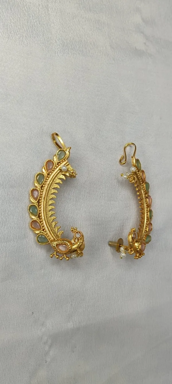 Mayura_Ratna_Earcuff_Earrings_(Variable-2)