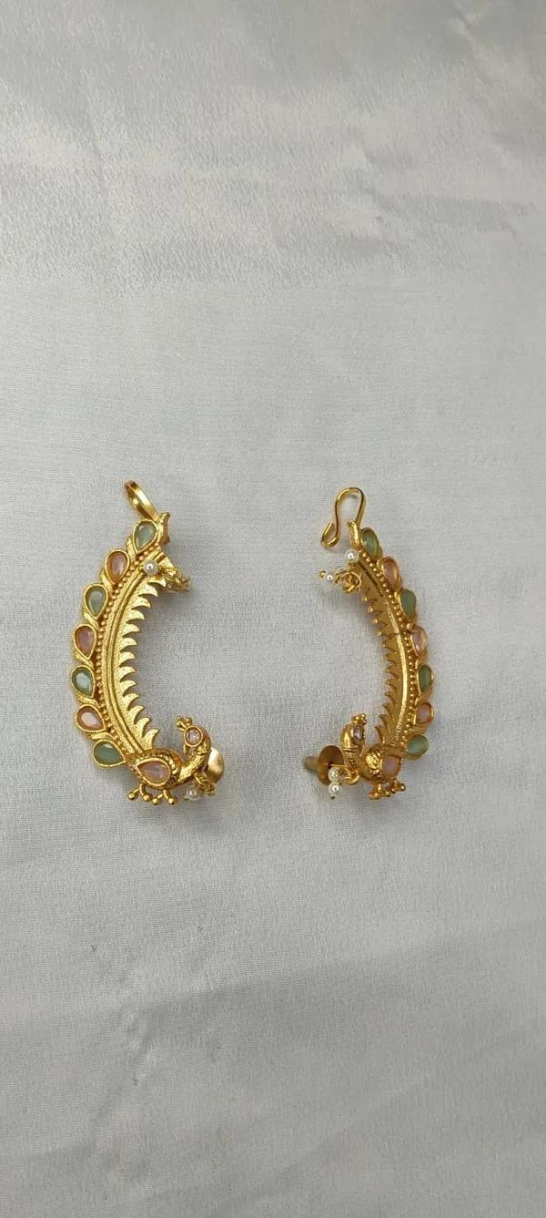 Mayura_Ratna_Earcuff_Earrings_(Variable-2)