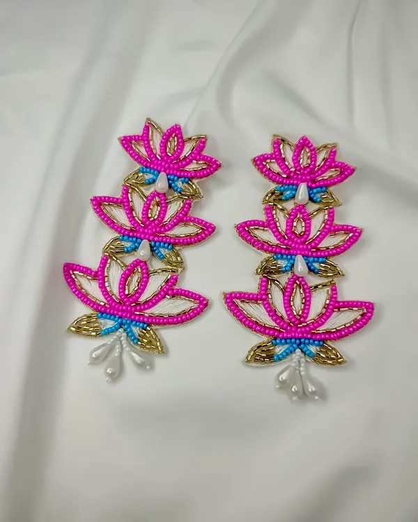 Lotus_Bloom_Beaded_Earrings