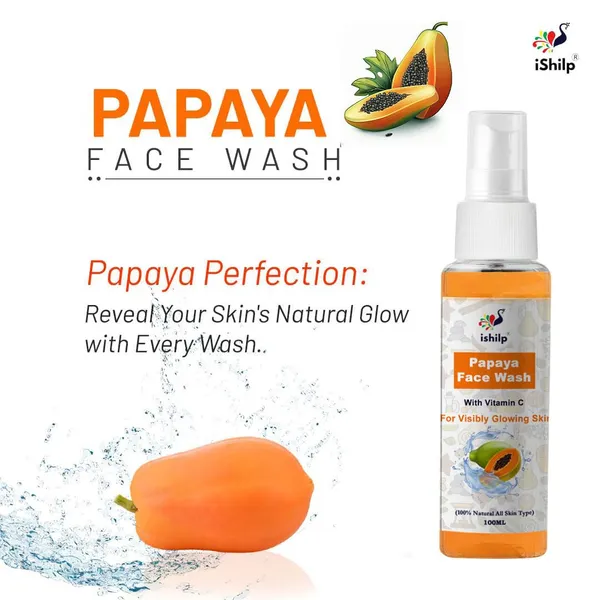 Pack_of_2_Vitamin_C_Glowing_Skin_Papaya_Face_Wash_|_For_Women_&_Men_|_100ml
