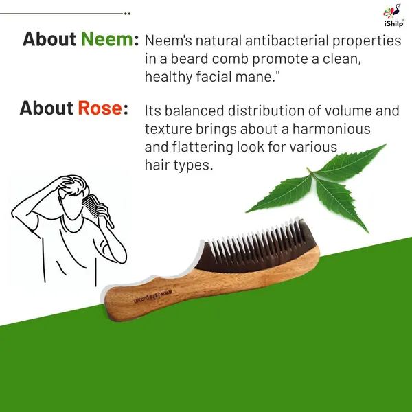 Combo_Of_2_Rose_&_Neem_Wood_Comb_|_For_Women_And_Men