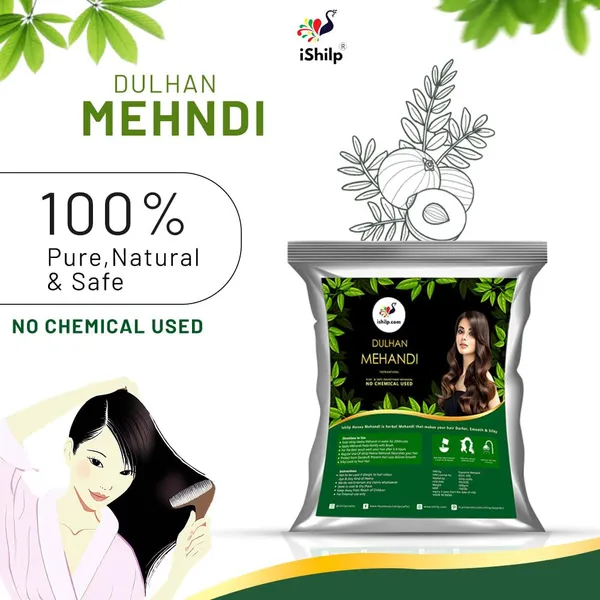 Natural_Brown_Mehendi_Pure_Heena_Powder_|_For_Hair_&_Skin_|_500g