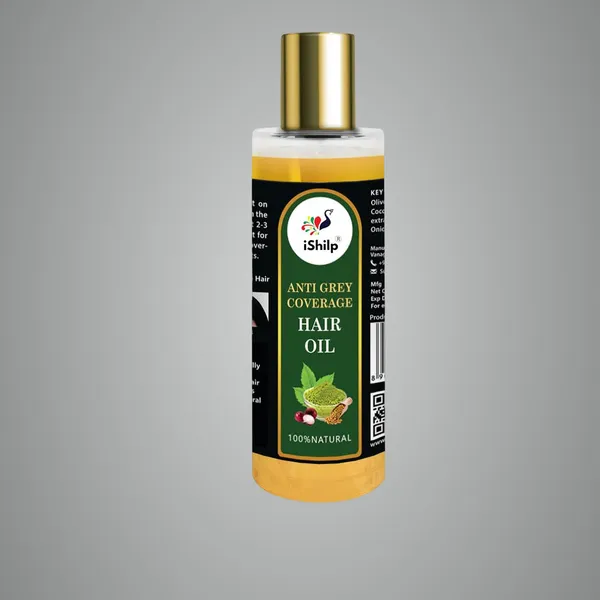 Pack_of_2_Black_&_Shiny_Hair_Natural_Anti_Grey_Hair_Oil_|_200ml