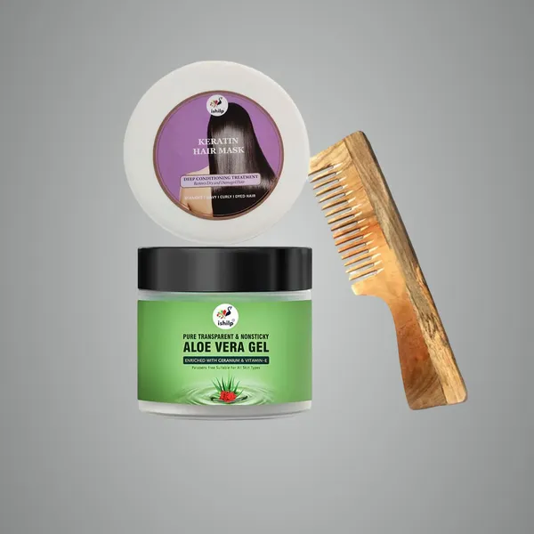 Combo_of_3_Hair_&_Skincare_Set_With_Keratin_Hair_Mask,_Neem_Comb_&_Aloe_Vera_Gel_|_For_Women_&_Men