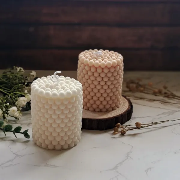 Buy_Pearl_Cylinder_Candle_Online_India_|_Lavender_Scented_Handmade_Luxury_Candle_|_Mishri_Misthi_Blessing_Candles