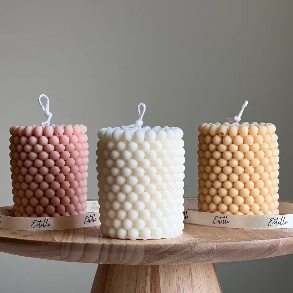 Buy_Pearl_Cylinder_Candle_Online_India_|_Lavender_Scented_Handmade_Luxury_Candle_|_Mishri_Misthi_Blessing_Candles