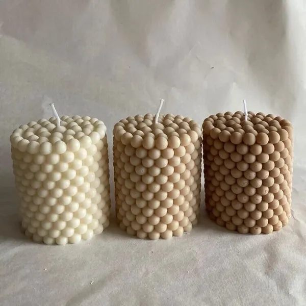 Buy_Pearl_Cylinder_Candle_Online_India_|_Lavender_Scented_Handmade_Luxury_Candle_|_Mishri_Misthi_Blessing_Candles