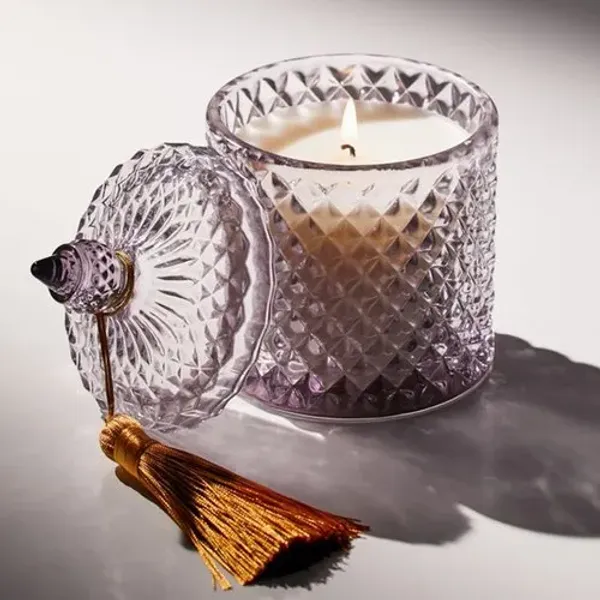 Buy_Lavender_Ocean_Diamond_Glass_Jar_Candle_Online_India_|_Lavender_Scented_Handmade_Luxury_Candle_|_Mishri_Misthi_Blessing_Candles