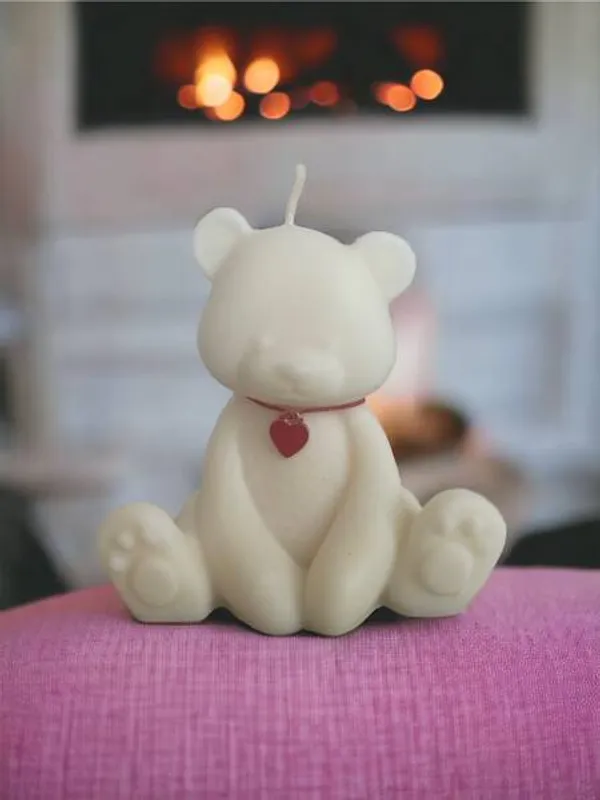 White_Big_Teddy_Wax_Eco-Friendly_Candle