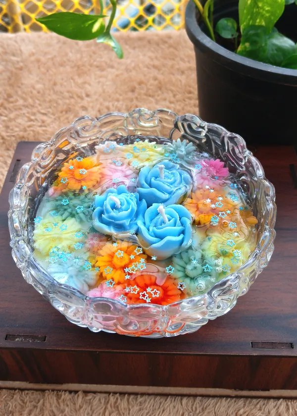 Buy_Rainbow_Rose_Blossom_Bowl_Candle_Online_India_|_Handmade_Floral_Soy_Wax_Candle_|_Mishri_Misthi_Blessing_Candles