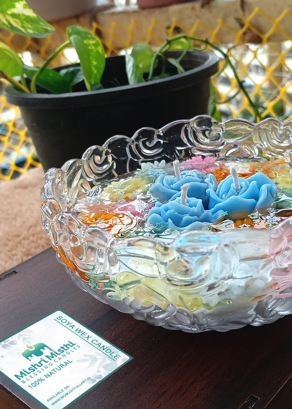 Buy_Rainbow_Rose_Blossom_Bowl_Candle_Online_India_|_Handmade_Floral_Soy_Wax_Candle_|_Mishri_Misthi_Blessing_Candles