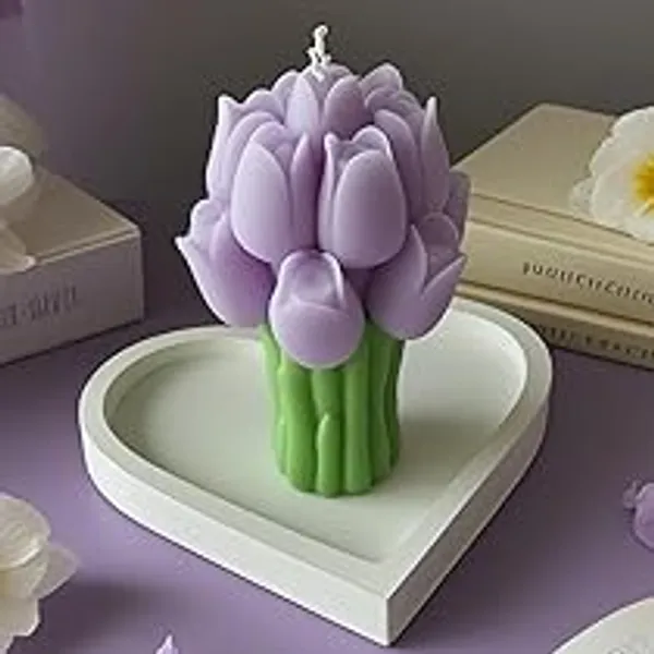 Buy_Tulip_Flower_Candle_Online_India_|_Rose_Lavender_Scented_Handmade_Candle_Gift_|_Mishri_Misthi_Blessing_Candles