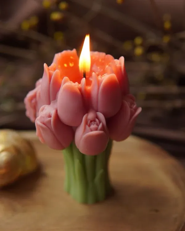Buy_Tulip_Flower_Candle_Online_India_|_Rose_Lavender_Scented_Handmade_Candle_Gift_|_Mishri_Misthi_Blessing_Candles