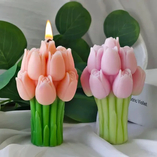 Buy_Tulip_Flower_Candle_Online_India_|_Rose_Lavender_Scented_Handmade_Candle_Gift_|_Mishri_Misthi_Blessing_Candles