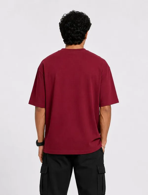 JACKBUZZ_Men's_Oversized_Solid_T-Shirt