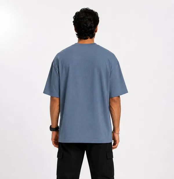 JACKBUZZ_Men's_Oversized_Solid_T-Shirt