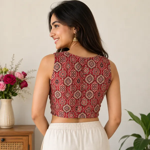 Ajrakh_Print_Flexi_Fit_Sleeveless_Blouse