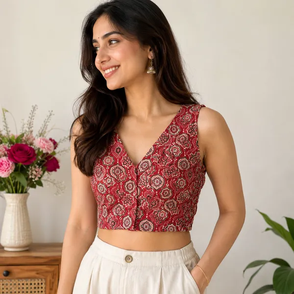 Ajrakh_Print_Flexi_Fit_Sleeveless_Blouse