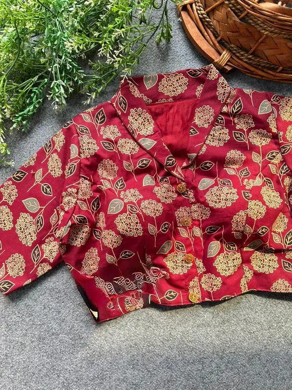 Ajrakh_cotton_print_collar_blouse