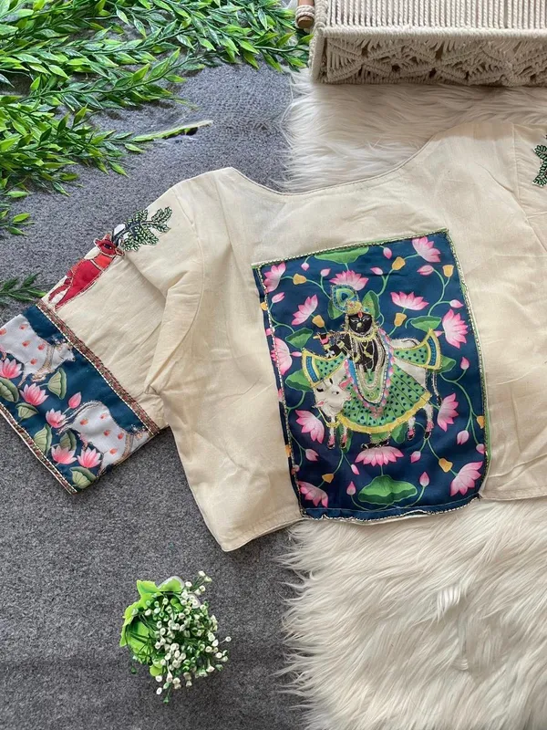 Beautiful_Patch_Work_Designer_Khadi_Handwork_Blouse
