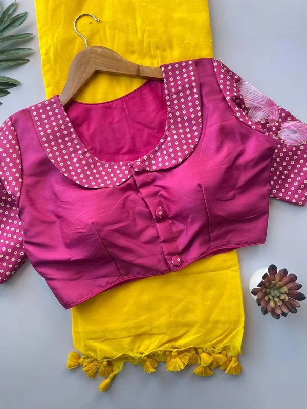 Designer_Handwork_Crafted_Blouse_with_Khadi_Cotton_Saree