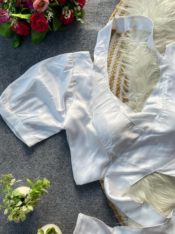 Designer_Wrap-Style_Blouse_with_Puff_Sleeves