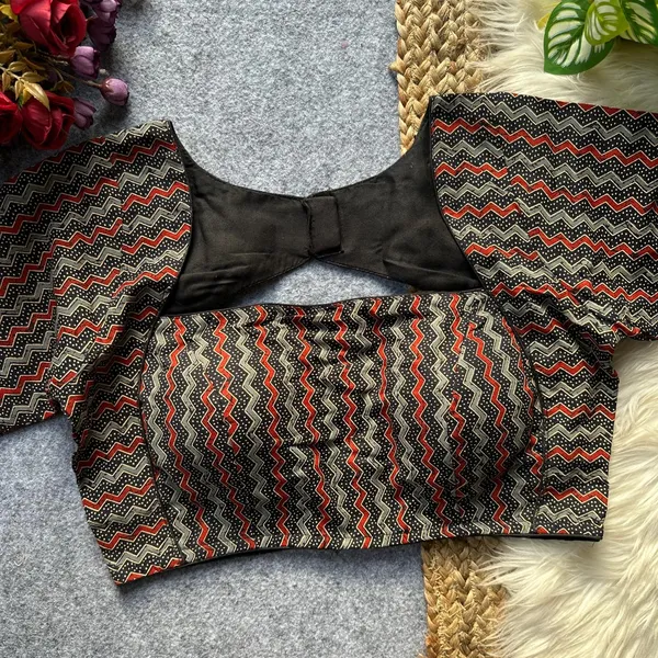 Elegant_Ajrakh_Print_Cutout_Back_Blouse