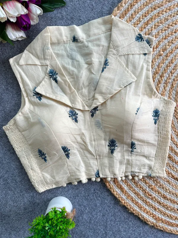 Elegant_Multicolor_Embroidery_FlexiFit_Blouse