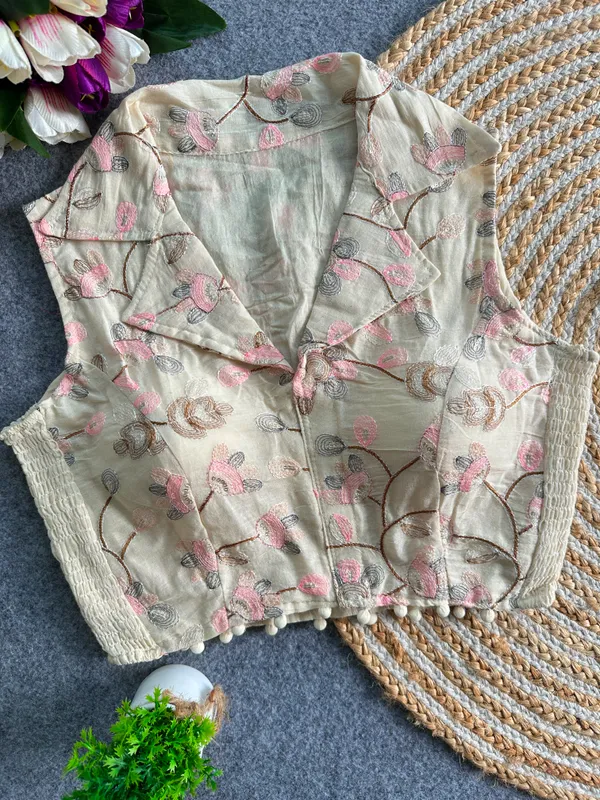 Elegant_Multicolor_Embroidery_FlexiFit_Blouse