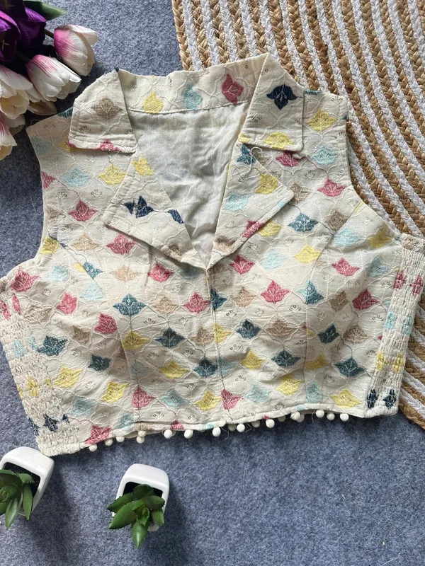Elegant_Multicolor_Embroidery_FlexiFit_Blouse