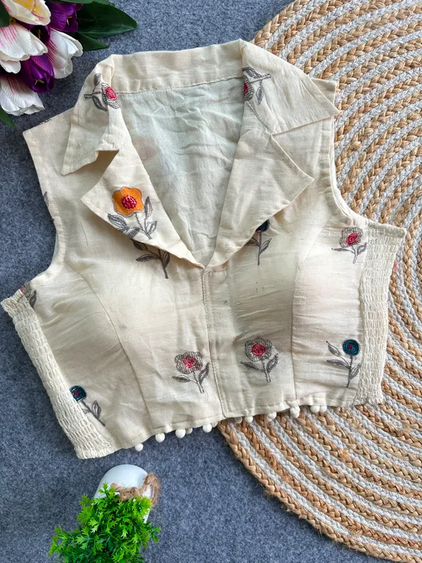 Elegant_Multicolor_Embroidery_FlexiFit_Blouse