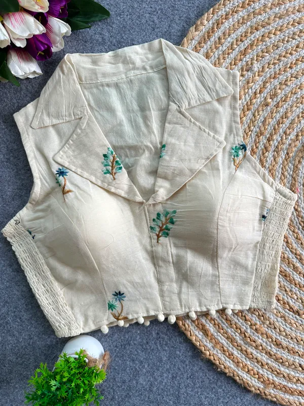 Elegant_Multicolor_Embroidery_FlexiFit_Blouse