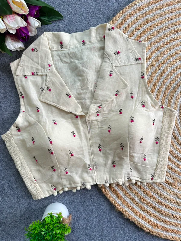 Elegant_Multicolor_Embroidery_FlexiFit_Blouse