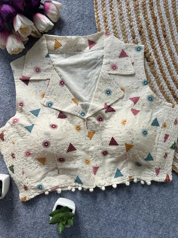 Elegant_Multicolor_Embroidery_FlexiFit_Blouse