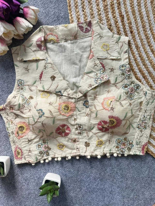Elegant_Multicolor_Embroidery_FlexiFit_Blouse