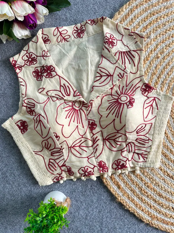 Elegant_Multicolor_Embroidery_FlexiFit_Blouse