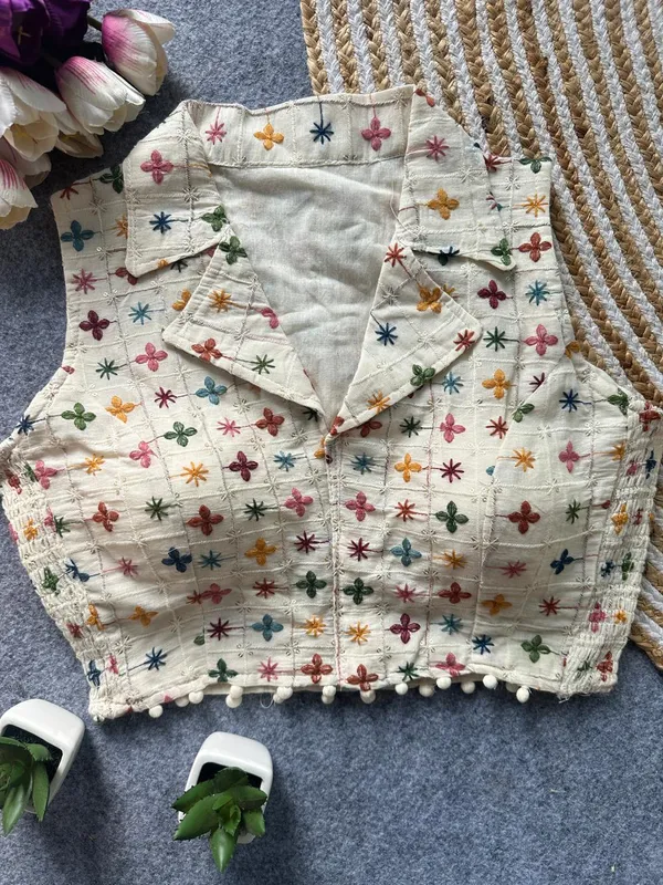 Elegant_Multicolor_Embroidery_FlexiFit_Blouse