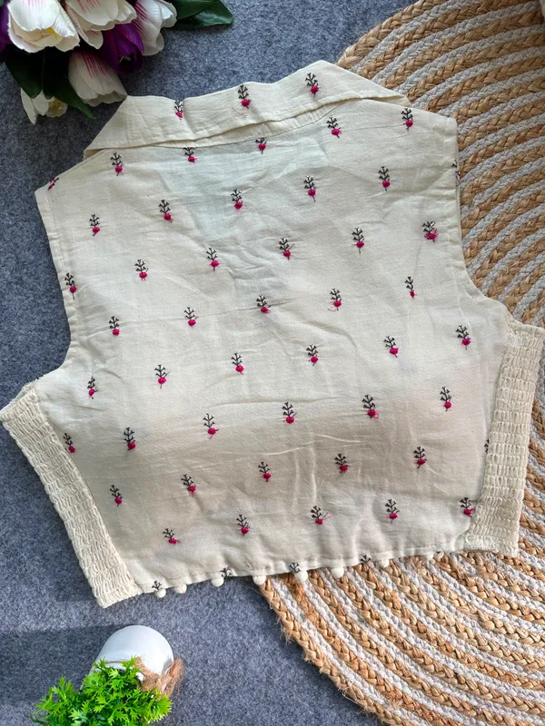 Elegant_Multicolor_Embroidery_FlexiFit_Blouse