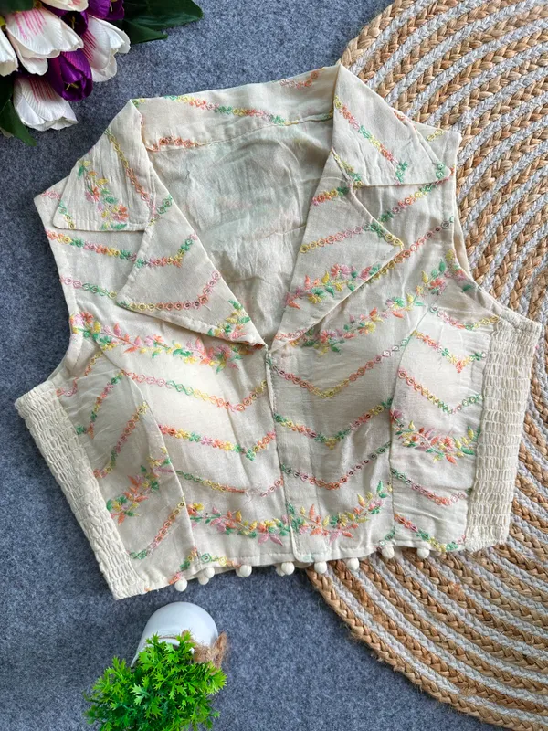 Elegant_Multicolor_Embroidery_FlexiFit_Blouse